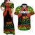 Samoa Rugby Matching Hawaiian Shirt And Dress Teuila Torch Ginger Gradient Style - Wonder Print Shop