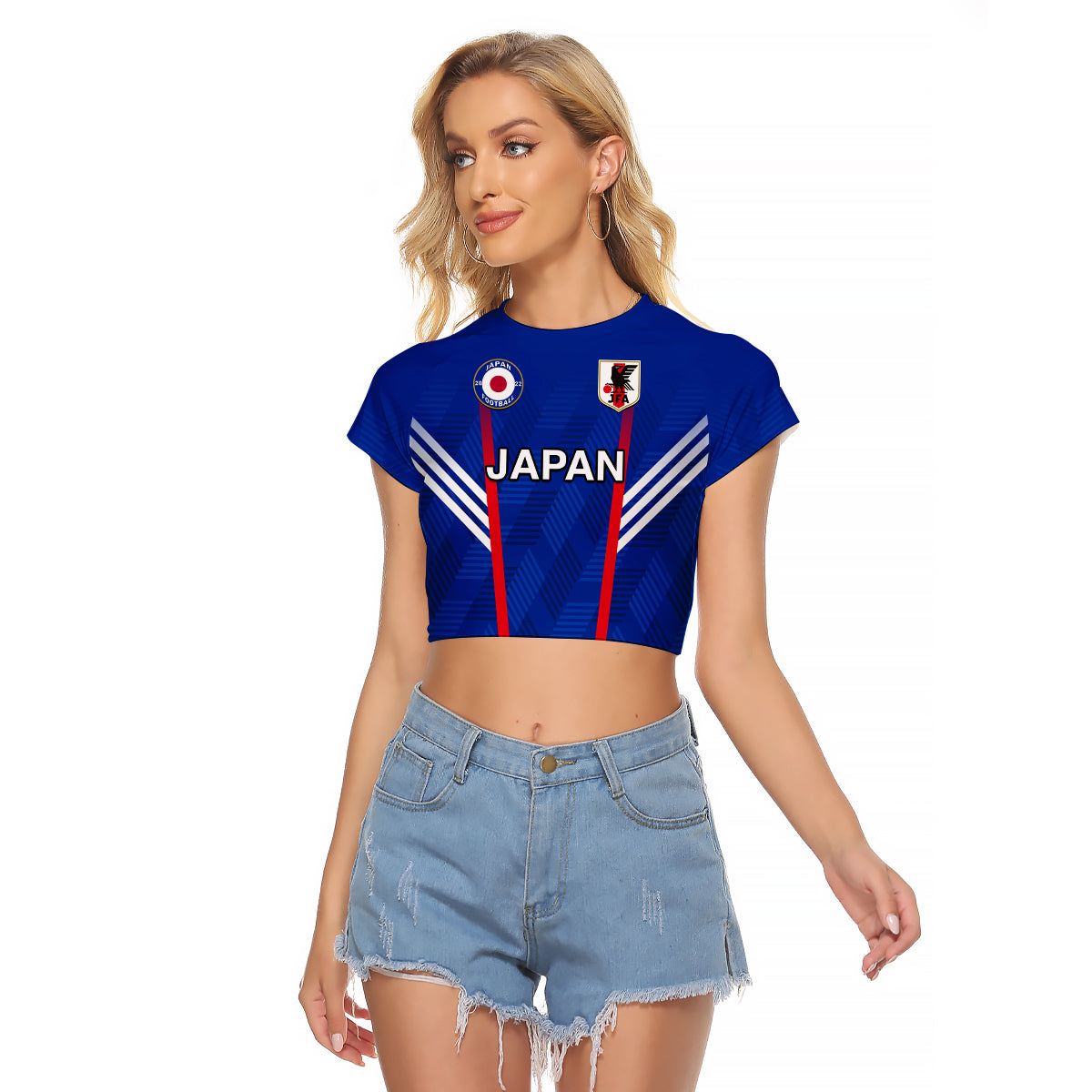 custom-text-and-number-japan-football-raglan-cropped-t-shirt-samurai-blue-world-cup-2022