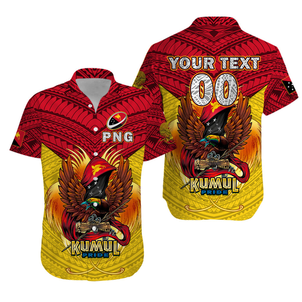 Custom Personalised Papua New Guinea Rugby Kumul Pride Hawaiian Shirt - LT2 - Wonder Print Shop