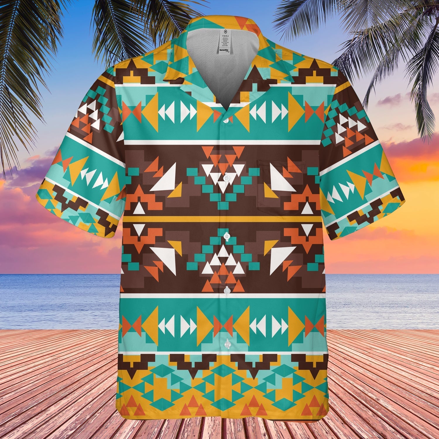 Native American Seamless colorful Hawaiian Shirt 3D LT10 - Wonder Print Shop