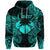 Custom Cancer Zodiac Polynesian Zip Hoodie Unique Style Turquoise LT8 - Wonder Print Shop