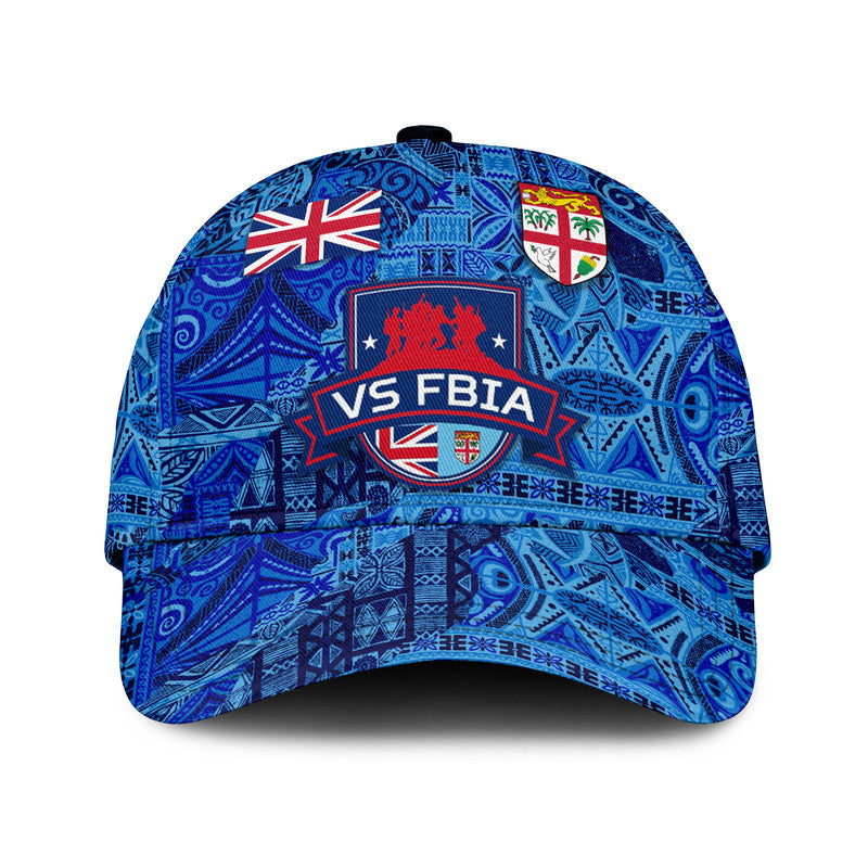 Blue classic cap with VS FBIA patch graphic