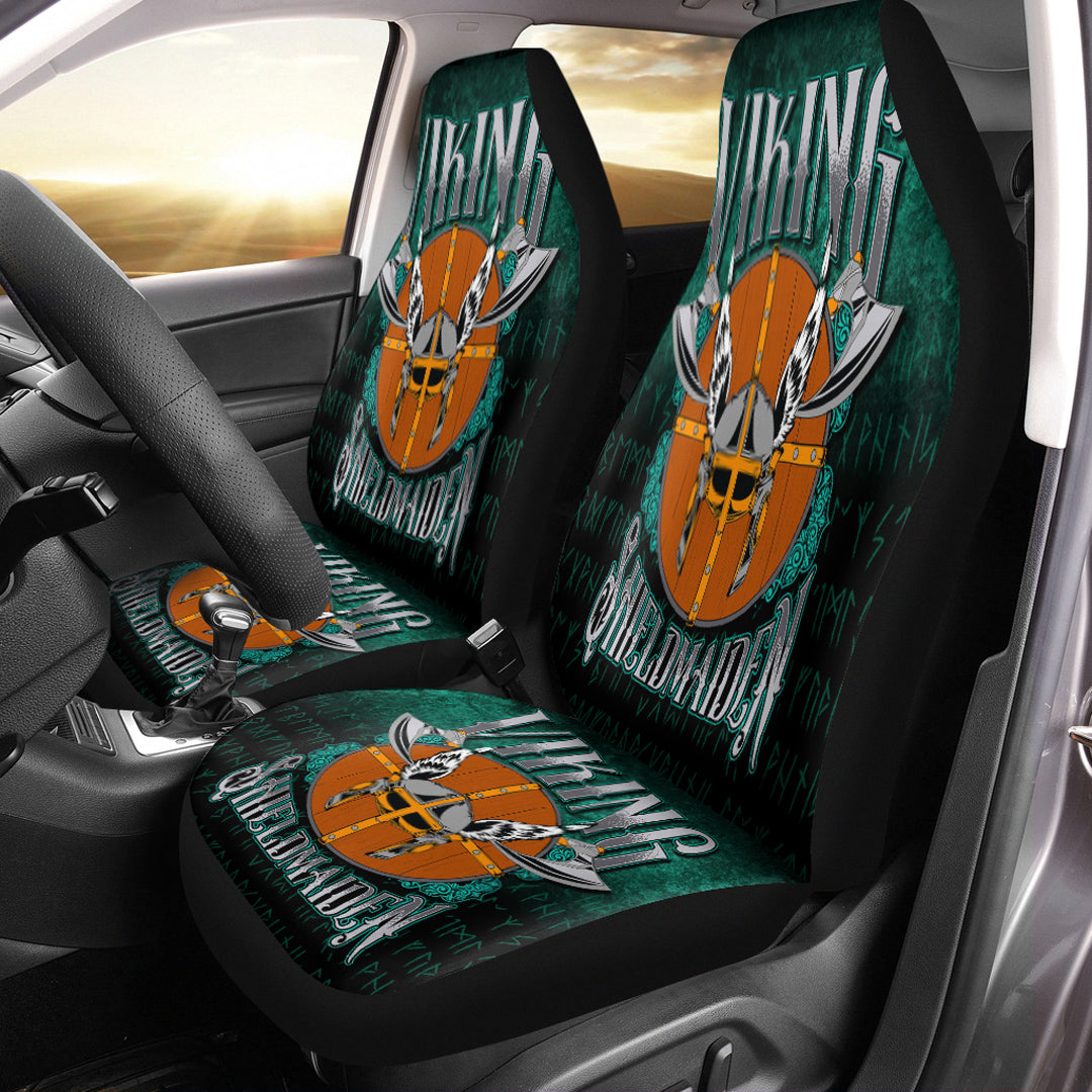 Viking Car Seat Covers Viking Shield Maiden Car Seat Covers RLT12 - Wonder Print Shop