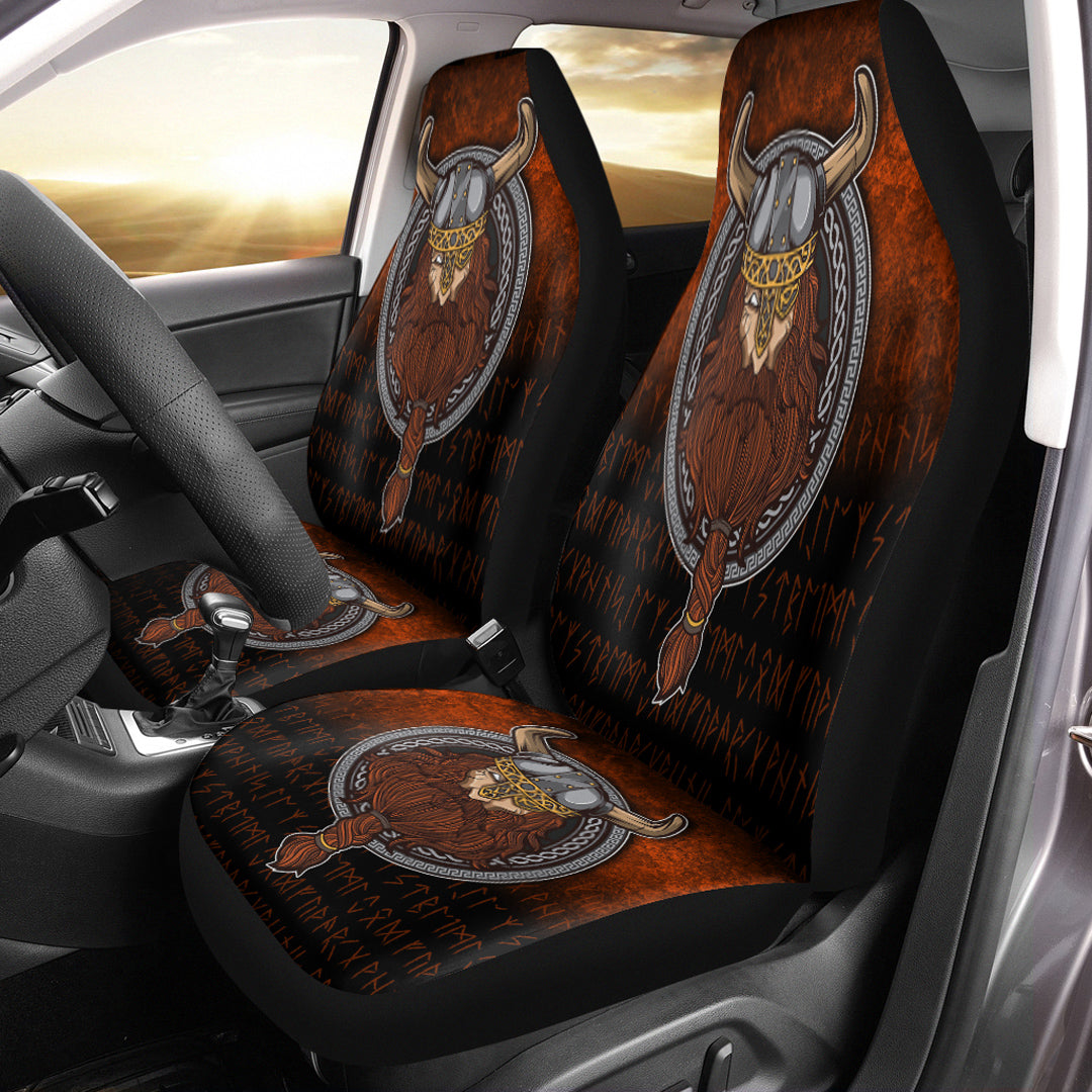 Viking Car Seat Covers Viking Warrior Odin Valhalla Car Seat Covers RLT12 - Wonder Print Shop