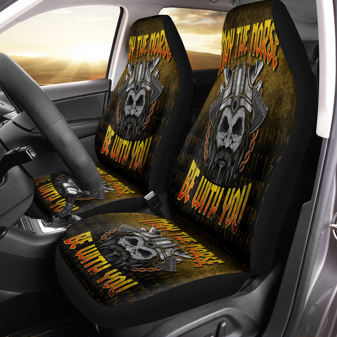 Viking Car Seat Covers May The Norse Be With You Car Seat Covers RLT12 - Wonder Print Shop