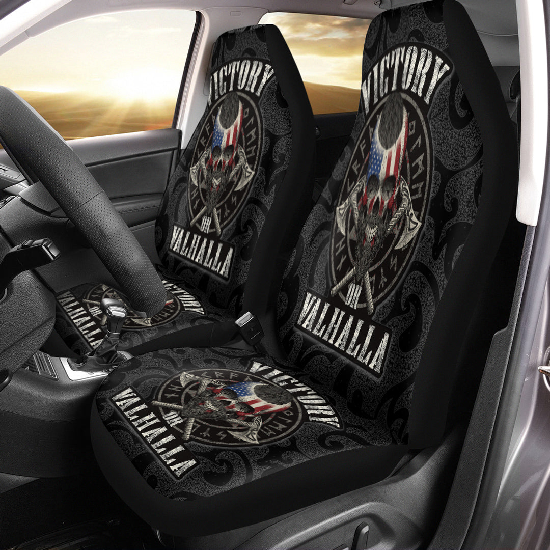 Viking Car Seat Covers Victory or Valhalla Special Version Car Seat Covers RLT12 - Wonder Print Shop