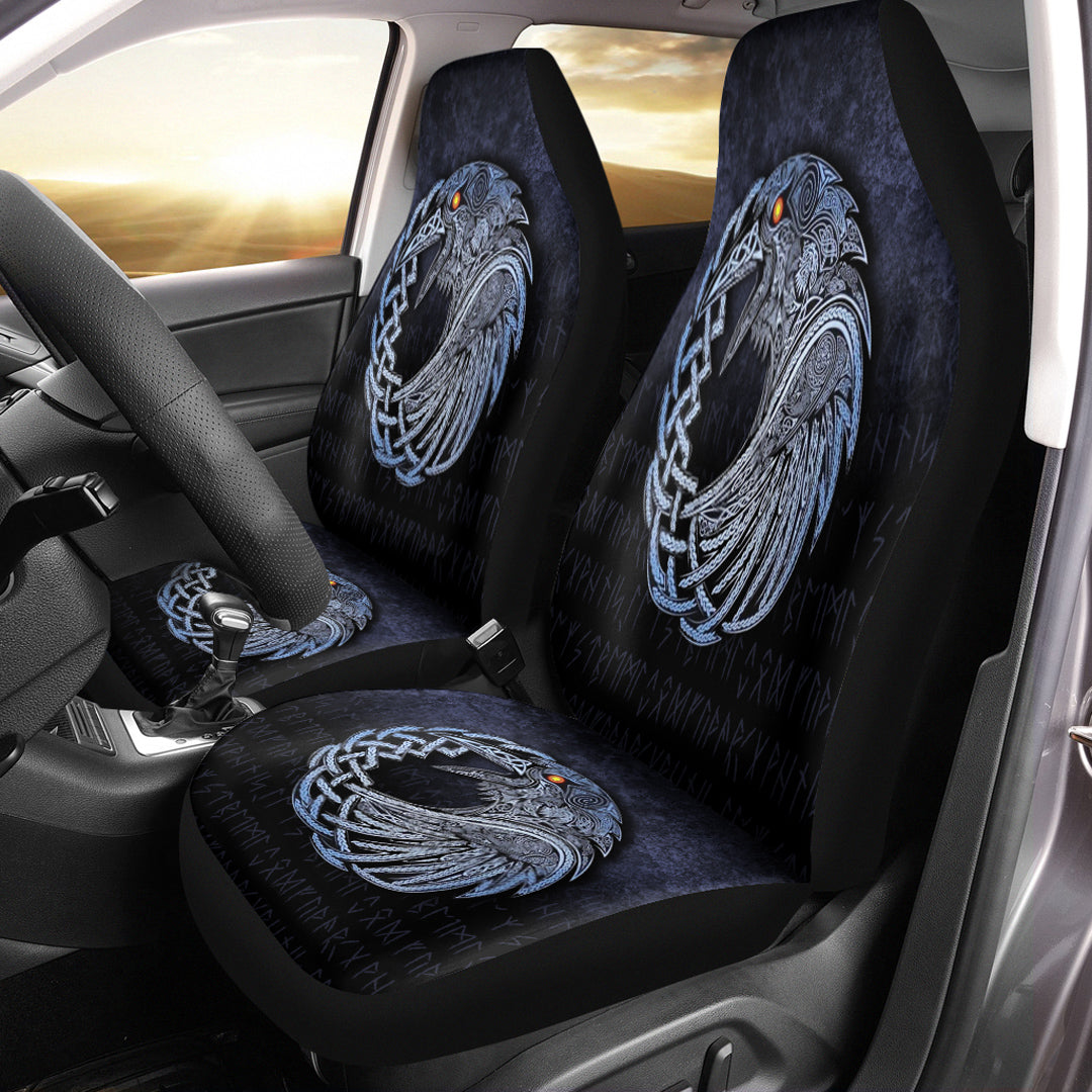 Viking Car Seat Covers Vikings Raven Special Blue Version Car Seat Covers RLT12 - Wonder Print Shop