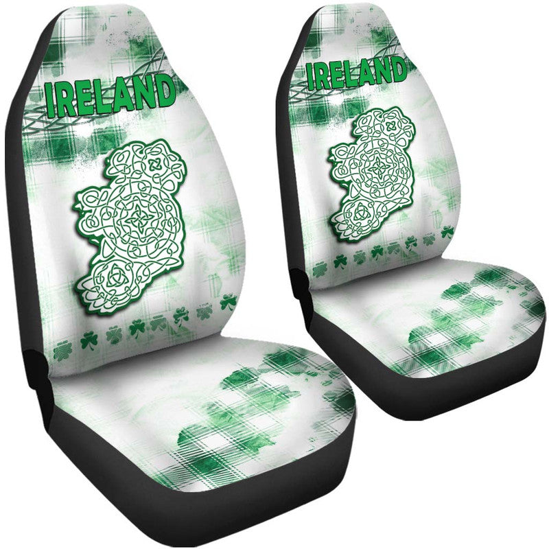 Ireland Cross Cricket Team Car Seat Cover Celtic Irish Green Pattern Unique No2 LT9 - Wonder Print Shop