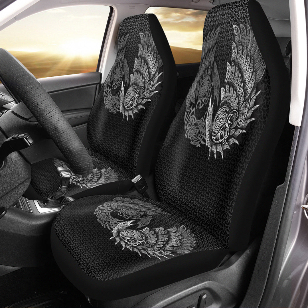 Viking Car Seat Covers Ragnarok Huginn Muninn Special Version Car Seat Covers RLT12 - Wonder Print Shop