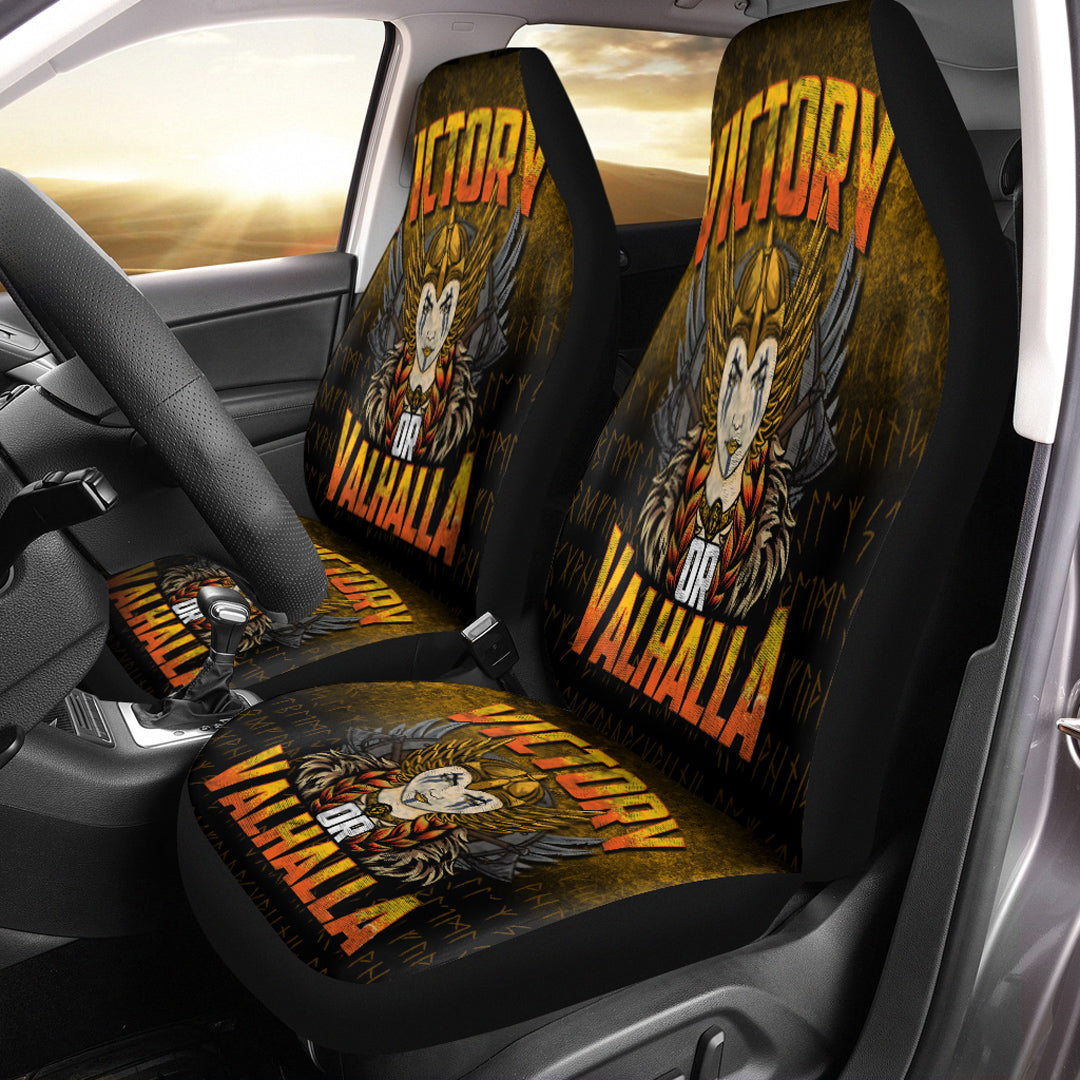 Viking Car Seat Covers Victory or Valhalla Car Seat Covers RLT12 - Wonder Print Shop