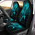 Viking Car Seat Covers Raven Vegvisir Tattoo Cyan Version Car Seat Covers RLT12 - Wonder Print Shop