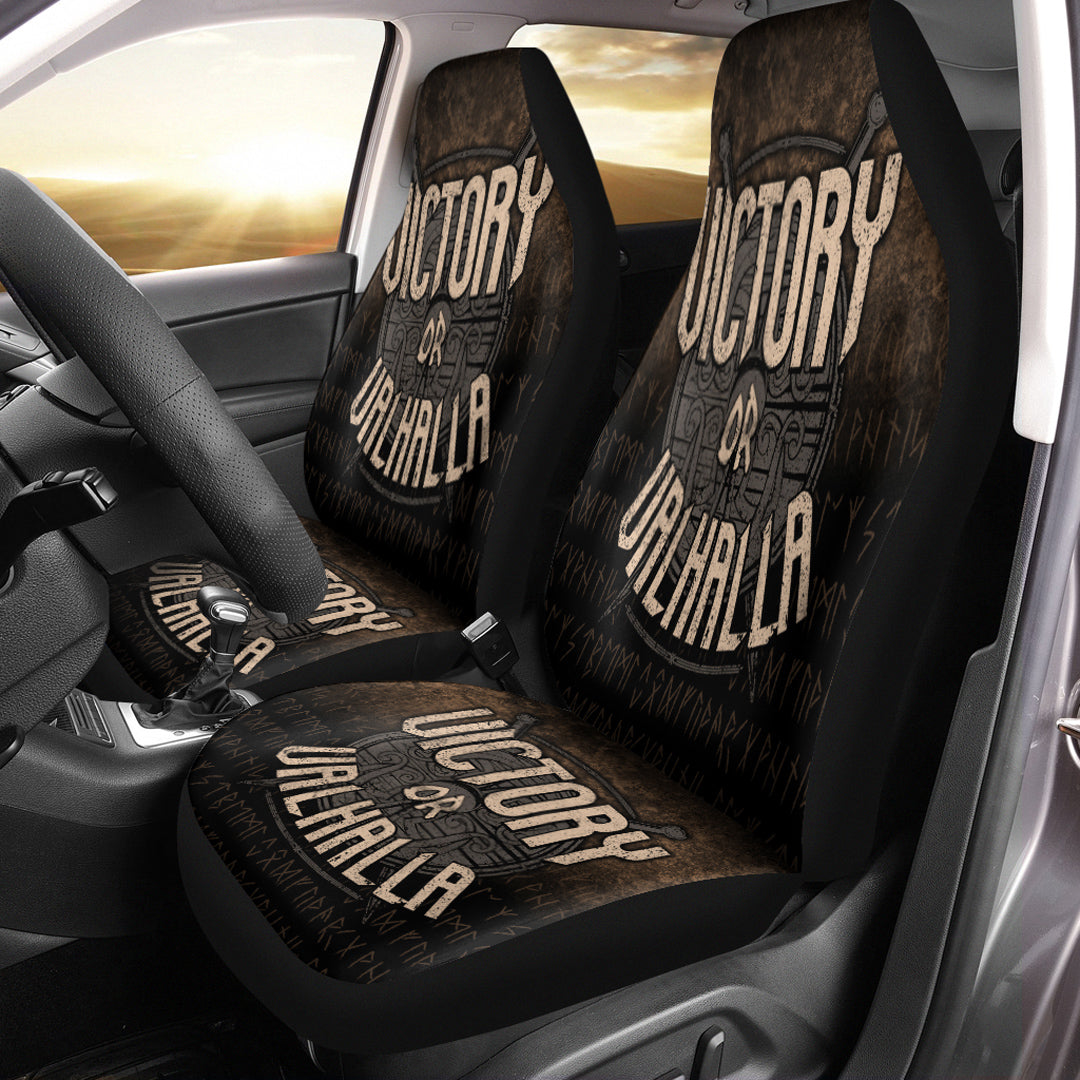 Wonder Print Shop Car Seat Covers - Victory or Valhalla Car Seat Covers RLT12 - Wonder Print Shop