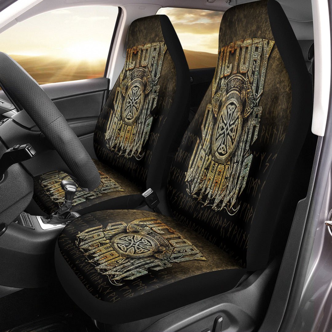 Wonder Print Shop Car Seat Covers - Victory or Valhalla Car Seat Covers RLT12 - Wonder Print Shop