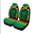 Jamaica Front Car Seat Cover Rastafari Lion Mix Kente LT7 - Wonder Print Shop