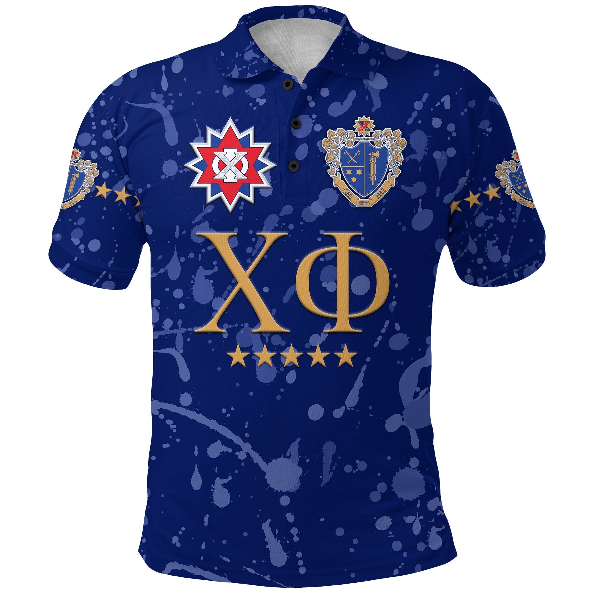 Chi Phi Polo Shirt Original Style Blue LT8 - Wonder Print Shop