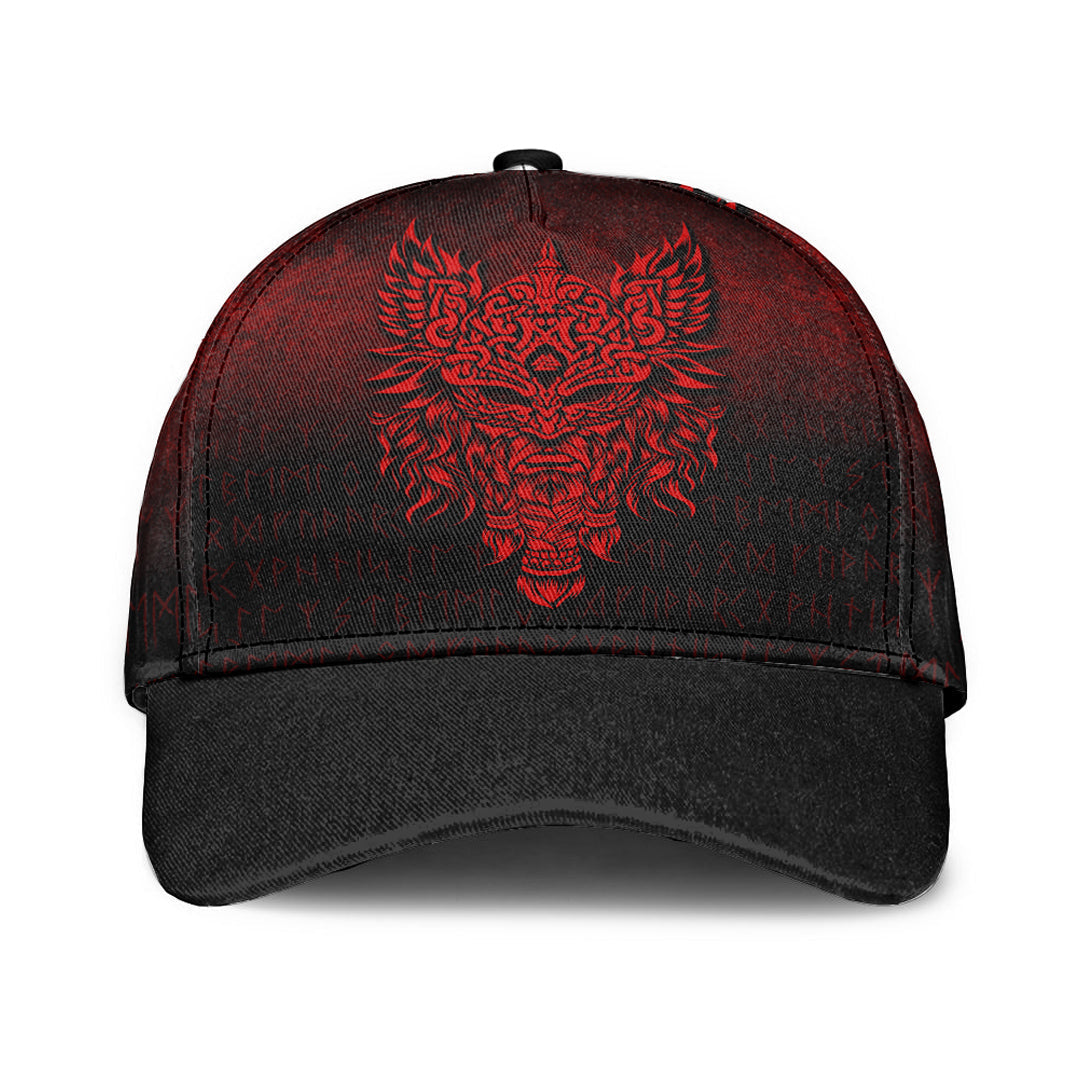 viking-classic-cap-odin-the-allfather-asgard-god-and-chief-of-aesir-red-version-classic-cap