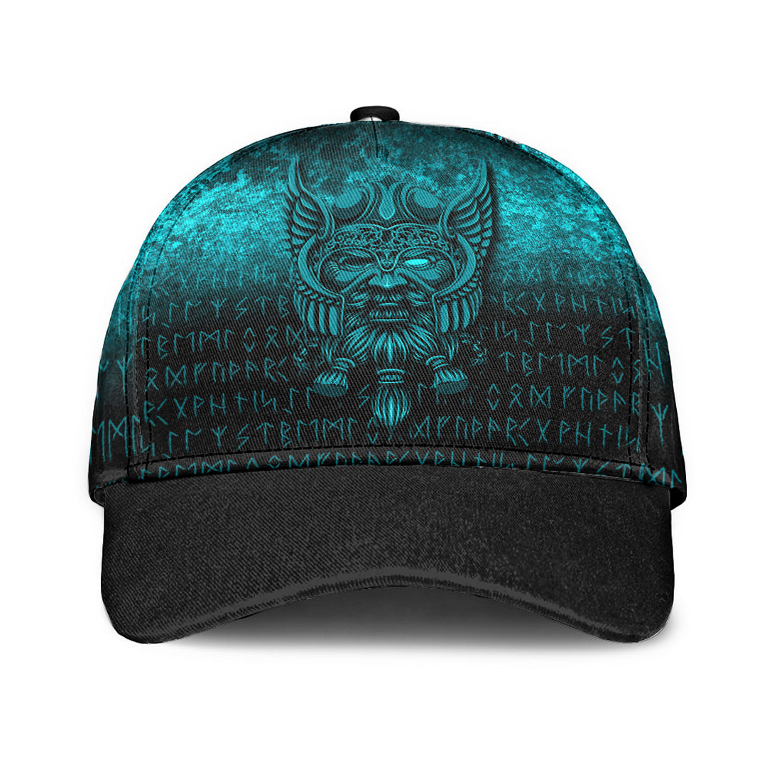 viking-classic-cap-viking-odin-allfather-in-asgard-cyan-version-classic-cap