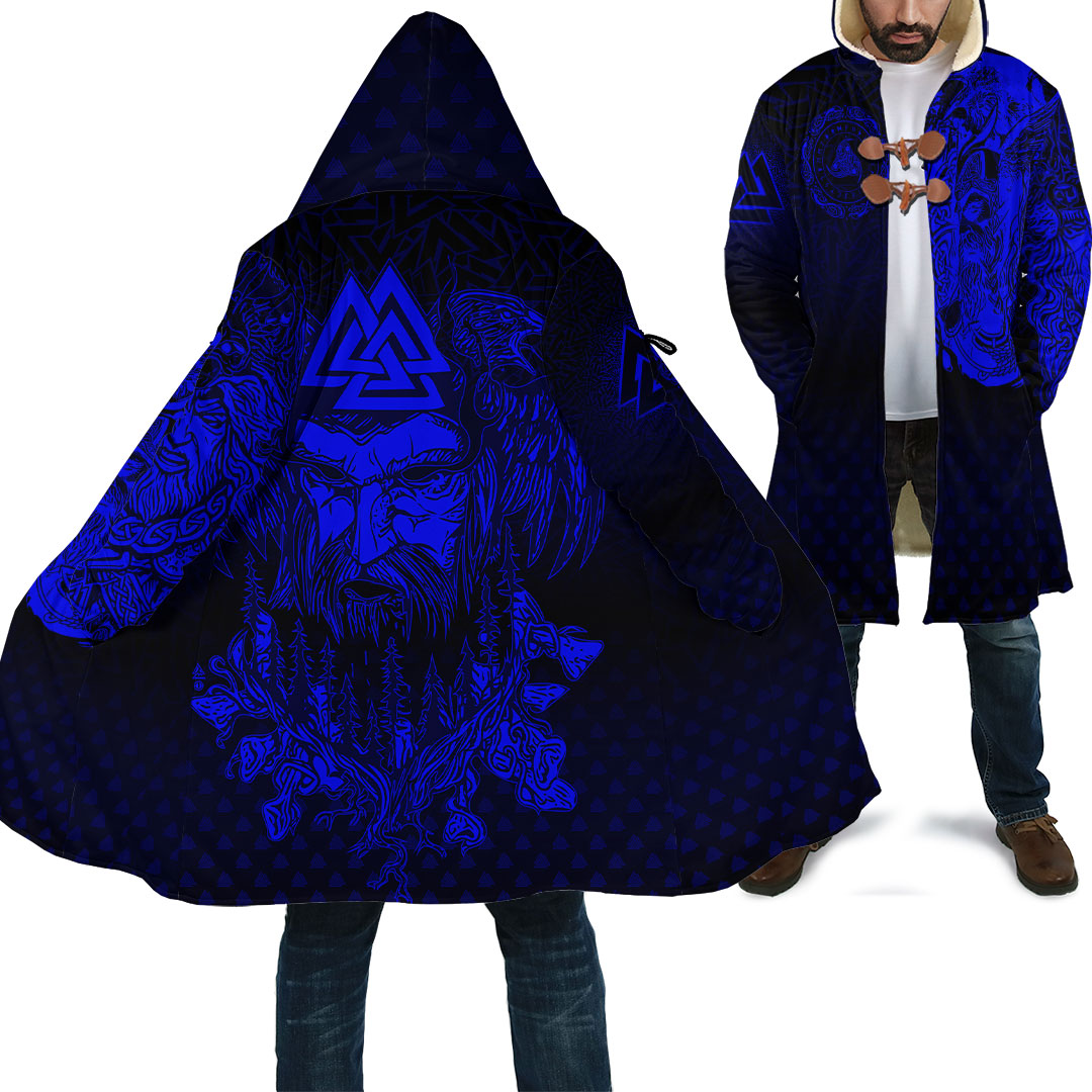 viking-clothing-viking-odin-raven-tattoo-style-blue-version-cloak