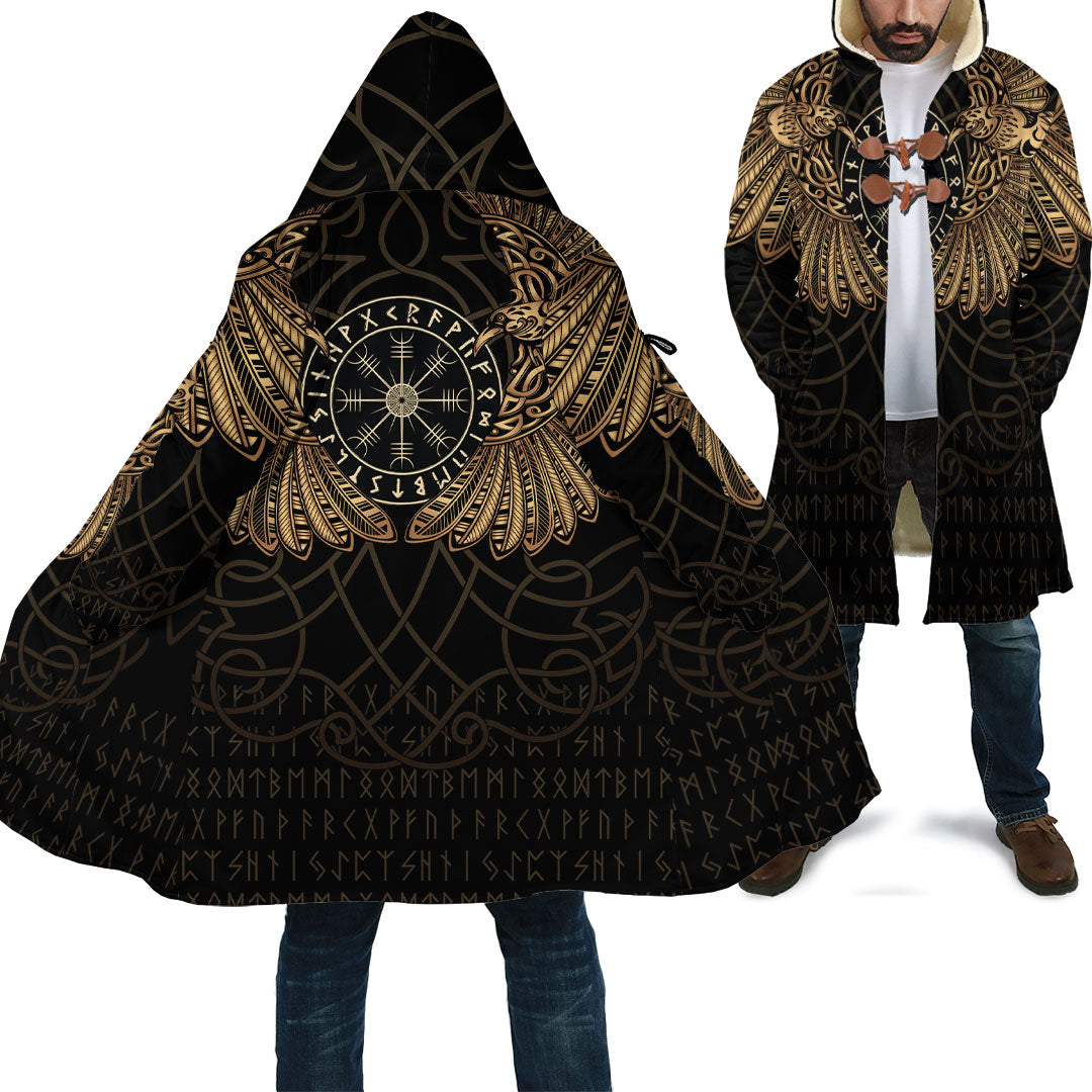 viking-clothing-viking-odins-celtic-two-ravens-gold-version-cloak