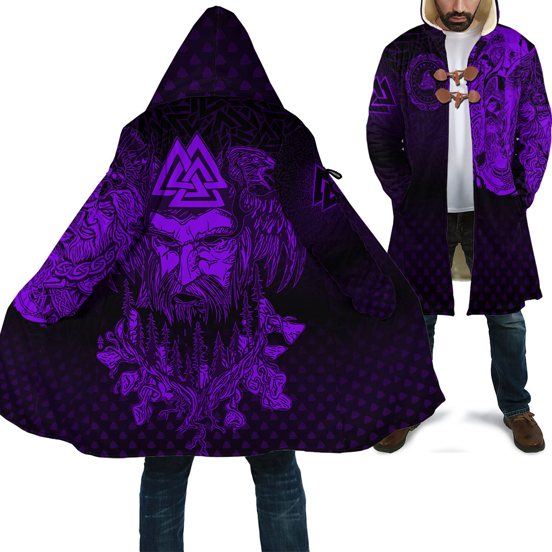 viking-clothing-viking-odin-raven-tattoo-style-purple-version-cloak