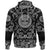 Viking Hoodie Contour Yggdrasil and Ouroboros In Ornamented Circles with Bandana Paisley Style RLT12 - Wonder Print Shop