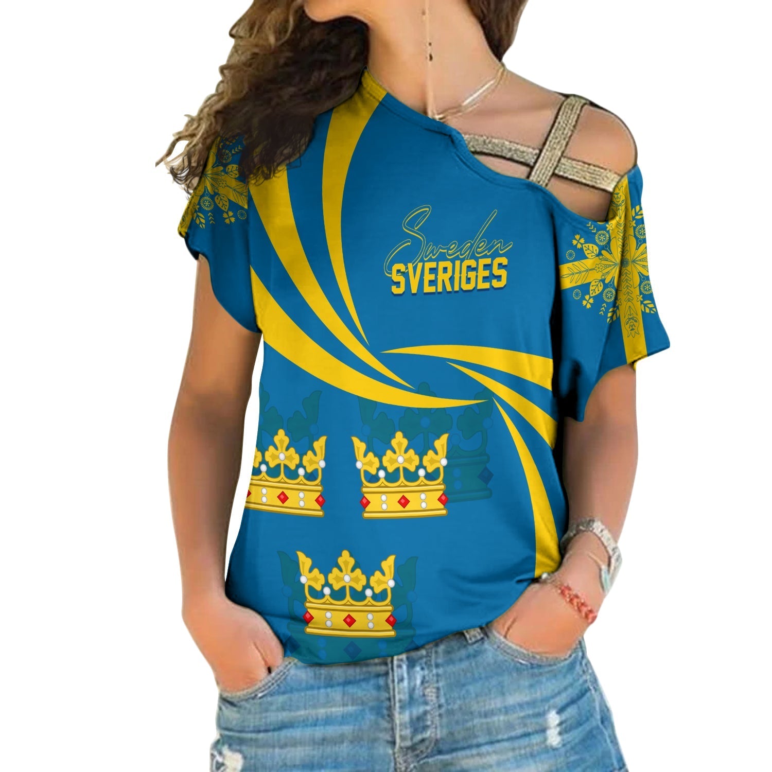 sweden-three-crowns-personalised-cross-shoulder-shirt-heja-sverige