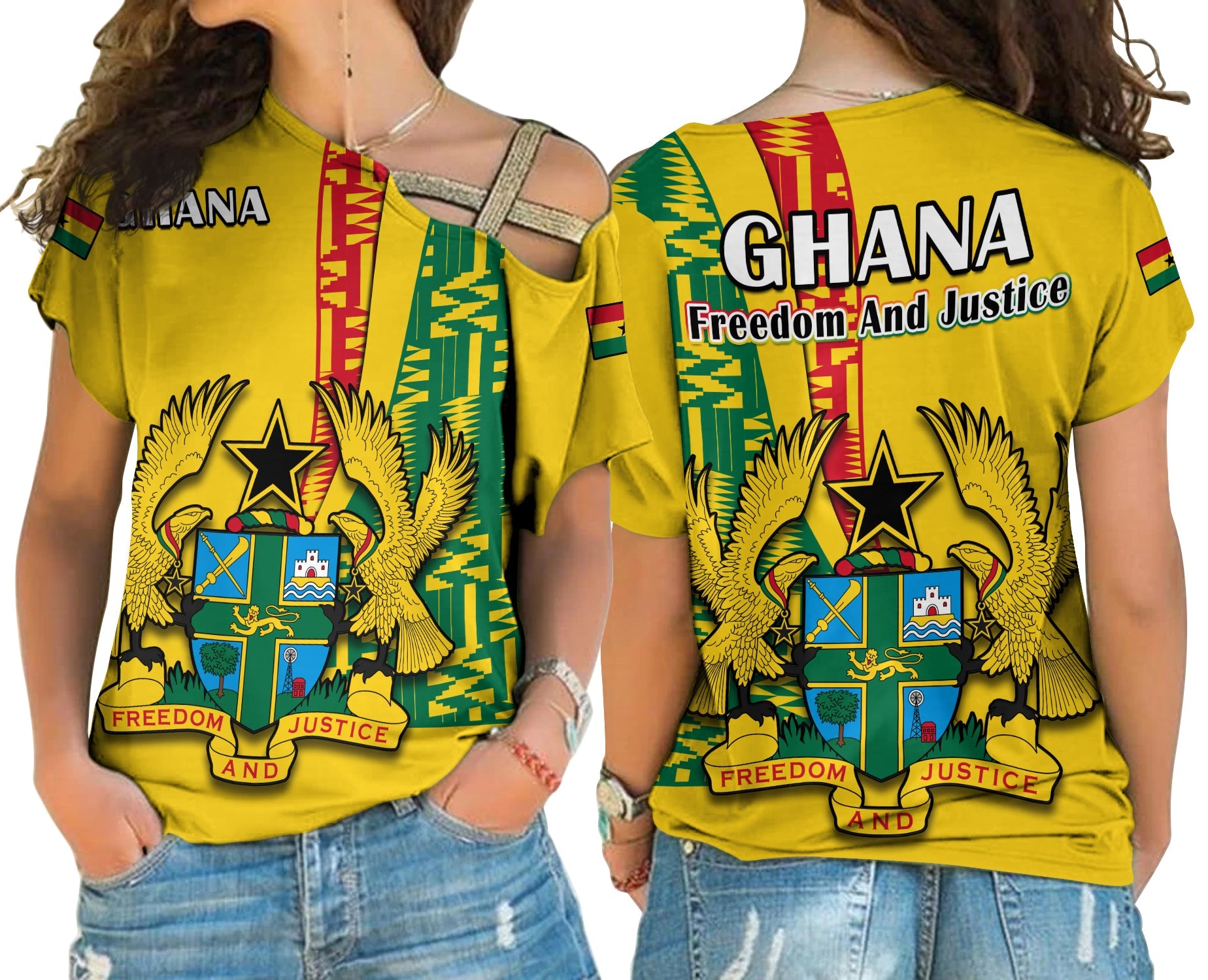 ghana-cross-shoulder-shirt-ghanan-coat-of-arms-mix-kente-pattern