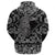 Viking Hoodie Crow Black with Bandana Paisley Style RLT12 - Wonder Print Shop