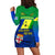 Custom Personalised Malampa Fiji Day Hoodie Dress Vanuatu Polynesia mix Flowers LT13 - Wonder Print Shop