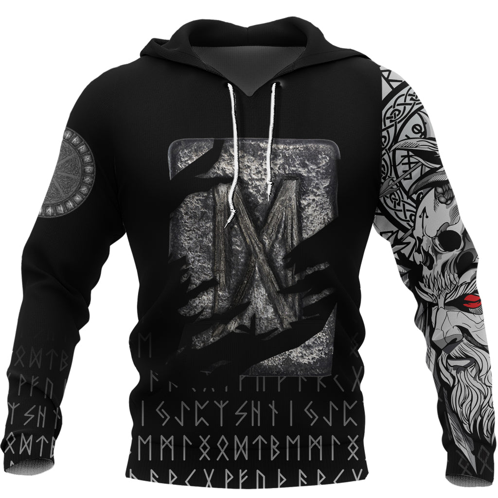 Viking Hoodie Dagaz Norse Runes RLT12 - Wonder Print Shop