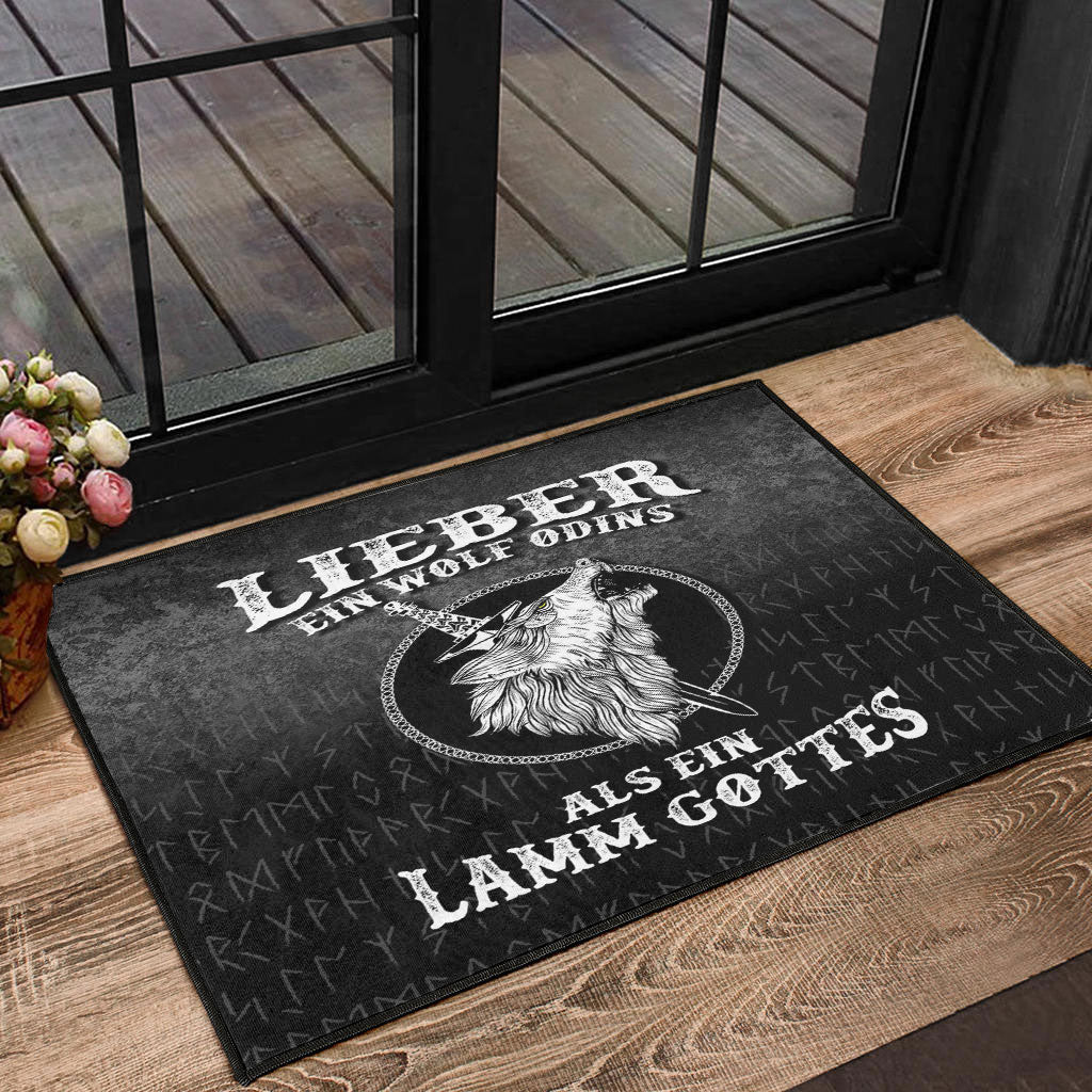 viking-door-mat-lieber-ein-wolf-odins-als-ein-lamm-gottes-door-mat