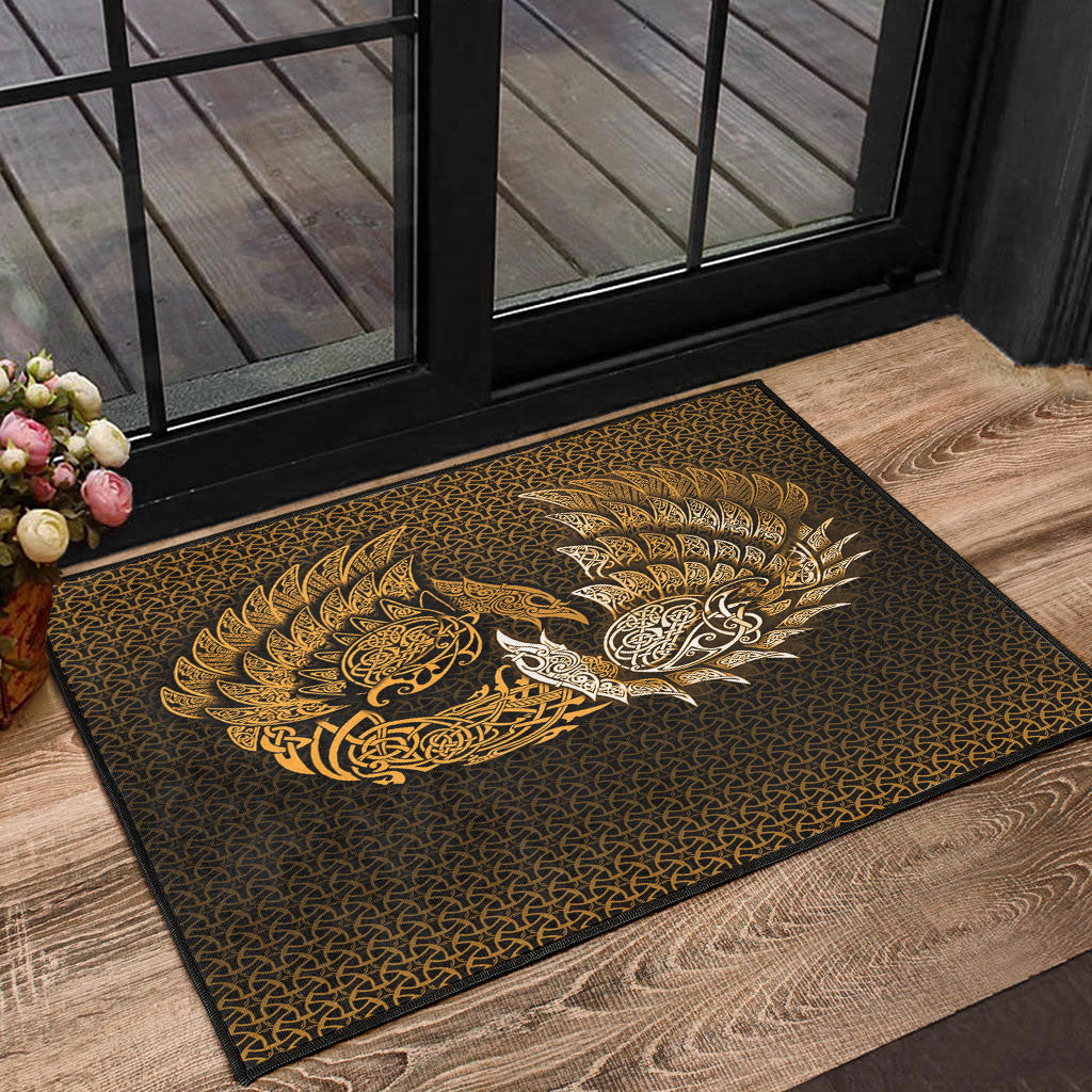 viking-door-mat-ragnarok-huginn-muninn-gold-version-door-mat