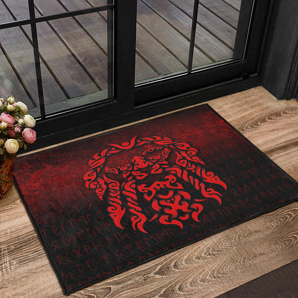 viking-door-mat-viking-god-odin-allfather-in-asgard-raven-god-red-version-door-mat