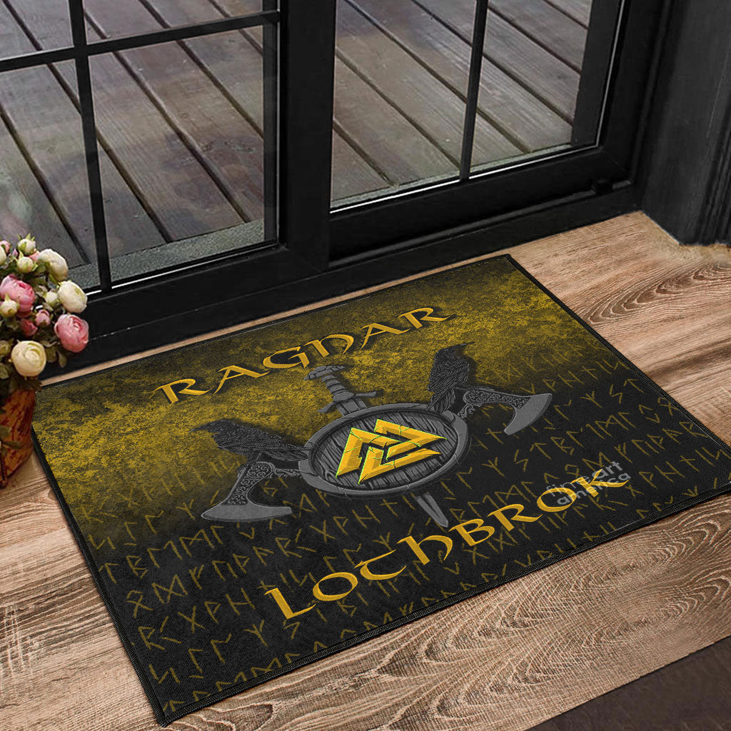 viking-door-mat-ragnar-lothbrok-ragnar-lodbrok-viking-warrior-gold-version-door-mat