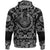 Viking Hoodie Dragon and Raven with Bandana Paisley Style RLT12 - Wonder Print Shop