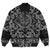 Viking Bomber Jacket Dragon and Raven with Bandana Paisley Style RLT12 - Wonder Print Shop