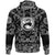 Viking Hoodie Dragon Shield With Crossing Swords with Bandana Paisley Style RLT12 - Wonder Print Shop