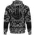 Viking Hoodie Dragon Triple Horn with Bandana Paisley Style RLT12 - Wonder Print Shop