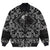 Viking Bomber Jacket Dragon Winged Monster with Bandana Paisley Style RLT12 - Wonder Print Shop