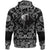 Viking Hoodie Dragon Winged Monster with Bandana Paisley Style RLT12 - Wonder Print Shop