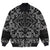 Viking Bomber Jacket Dragons and Axe Stencil with Bandana Paisley Style RLT12 - Wonder Print Shop