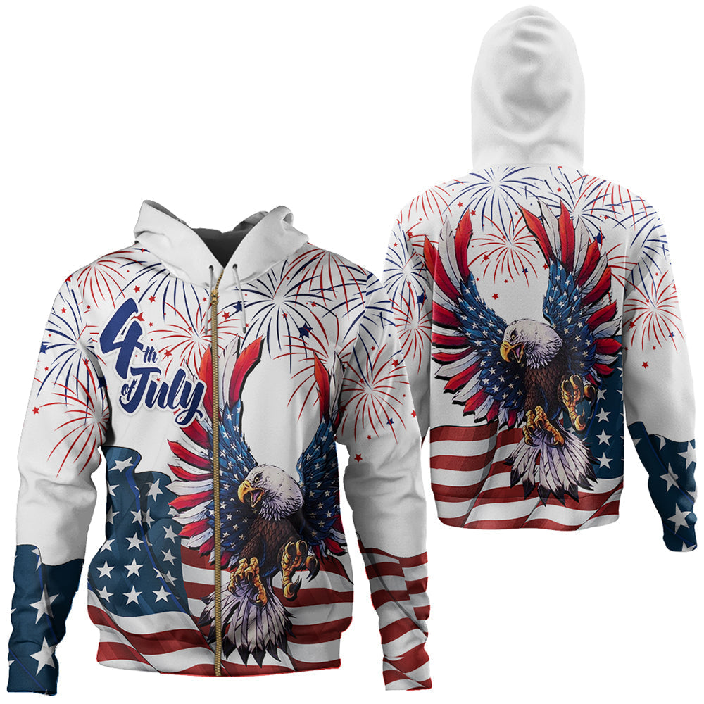 American Eagle Independence Zip Hoodie RLT12 - Wonder Print Shop