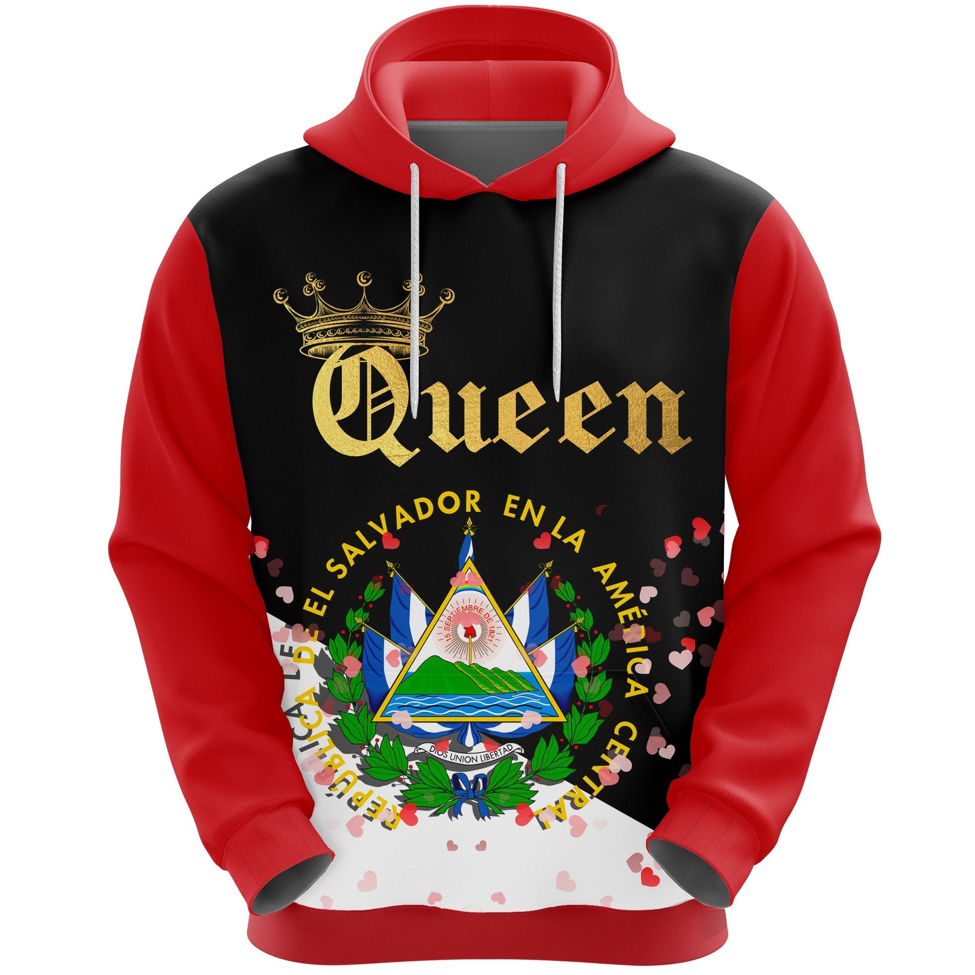 El Salvador Queen (Valentine Hoodie) - Wonder Print Shop