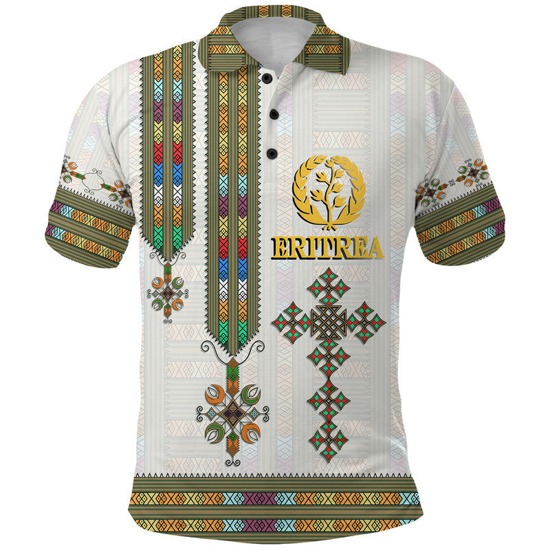 Eritrea Polo Shirt Flag Of Eritrean Tibeb Style - Wonder Print Shop