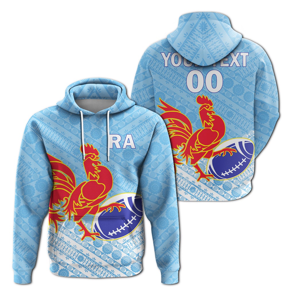 Custom Ra Rugby Union Fiji Hoodie Tapa Pattern LT12 - Wonder Print Shop