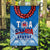 Toa Samoa Rugby Flag Manu Siva Tau Style Ulafala Ver.01 LT13 - Wonder Print Shop