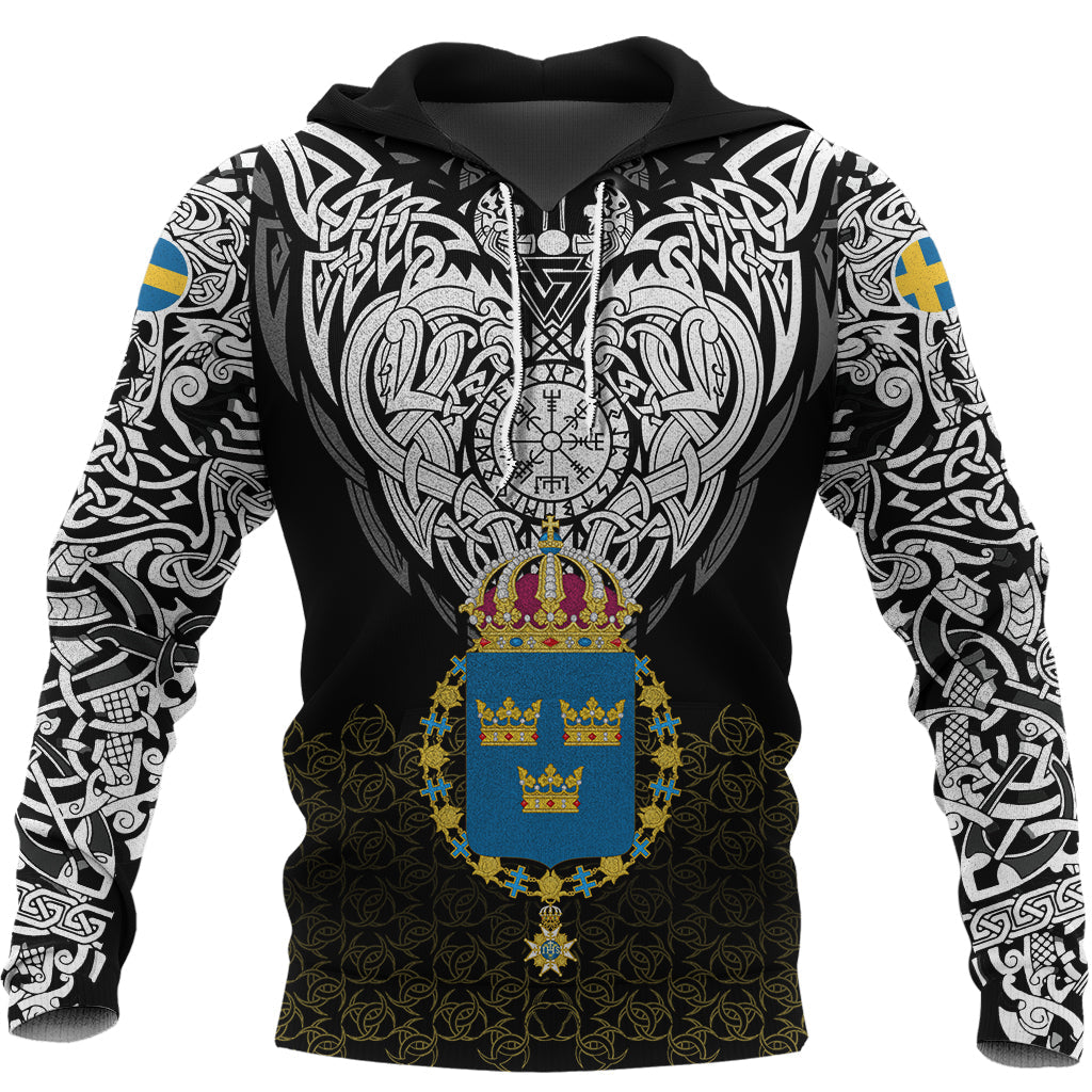 Viking Hoodie Sweden Viking Symbol RLT12 - Wonder Print Shop