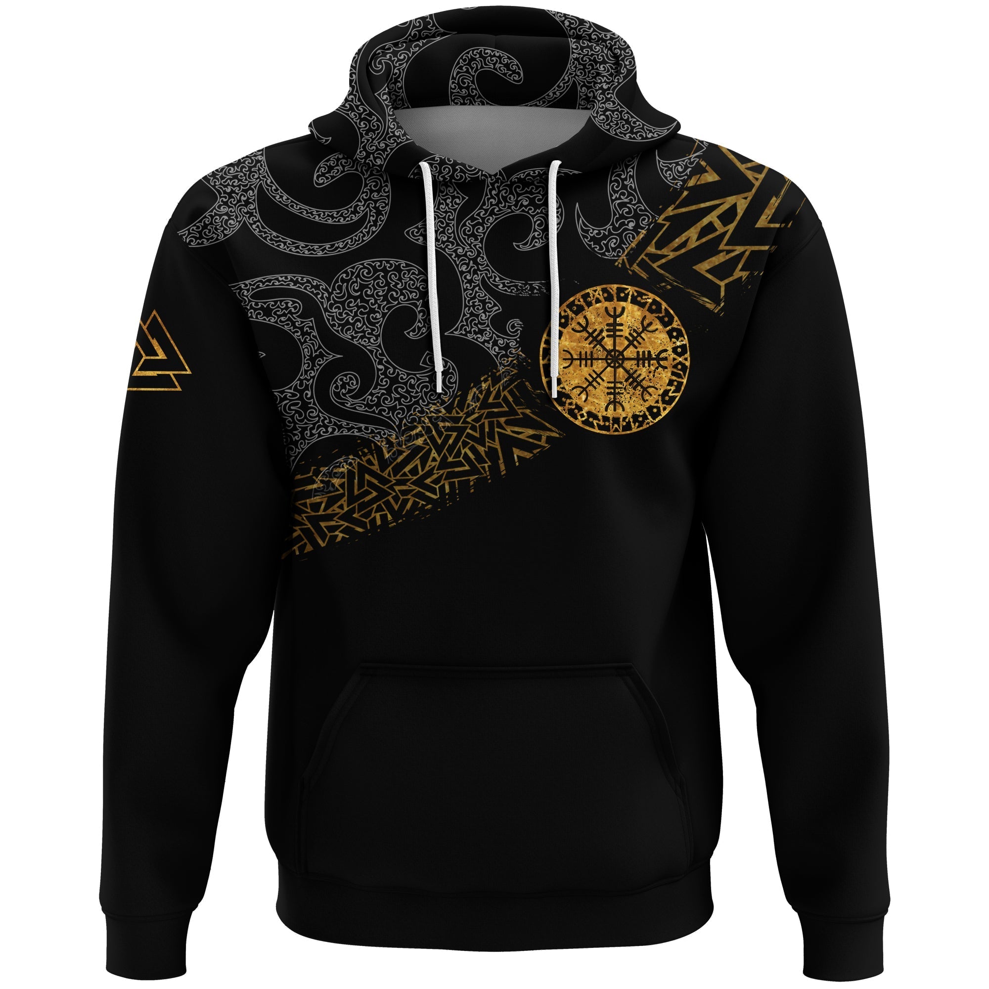 Viking Hoodie Viking Wolfs Skoll and Hati RLT12 - Wonder Print Shop