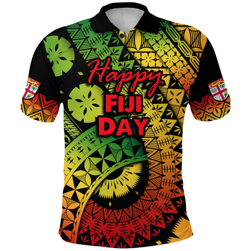 Fiji Day Polo Shirt Masi Kesa Reggae Style - Wonder Print Shop