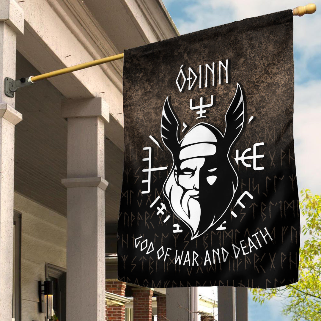 Wonder Print Shop Flag - Odin God Of War and Death Flag RLT12 - Wonder Print Shop